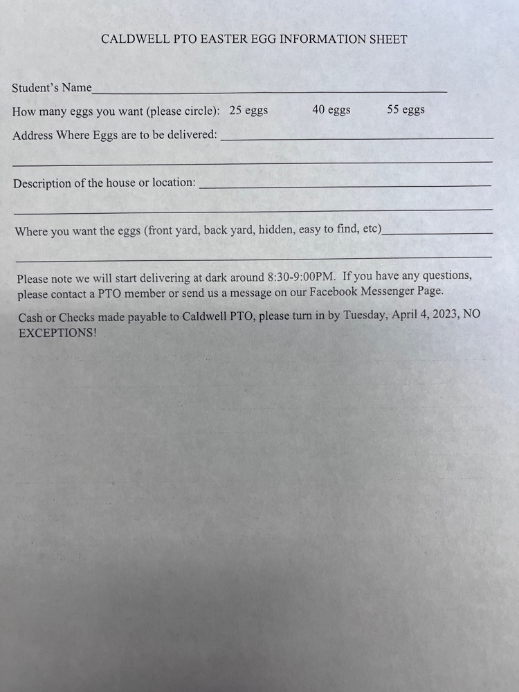 pto fundraiser egg my yard sign up form